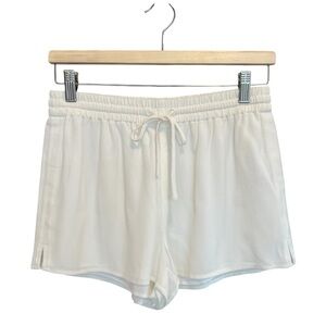 Sunday Best Aritzia Crepe Pull On Shorts White Small Contemporary Minimalist